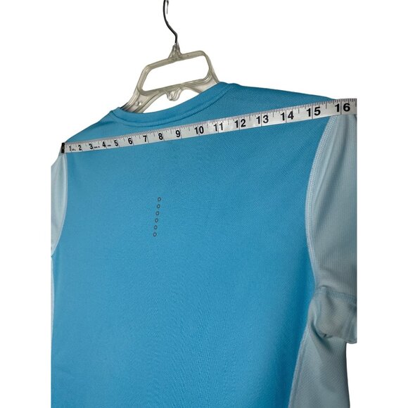 Nike Women's Breathe Rapid Dri -Fit Running Tee Blue Short Sleeve M - Picture 10 of 11